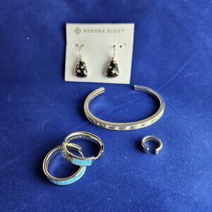 Kendra Scott jewelry bundle earrings bracelet ear cuff